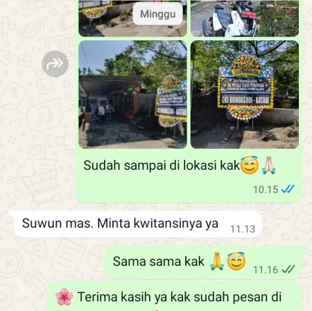 Pengiriman Papan Bunga Duka Kalangligar Telukjambe Barat